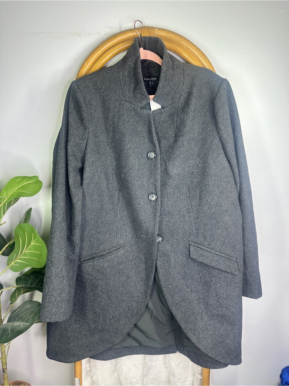 Universal Standard Beas Grey Coat sz M (18/20)